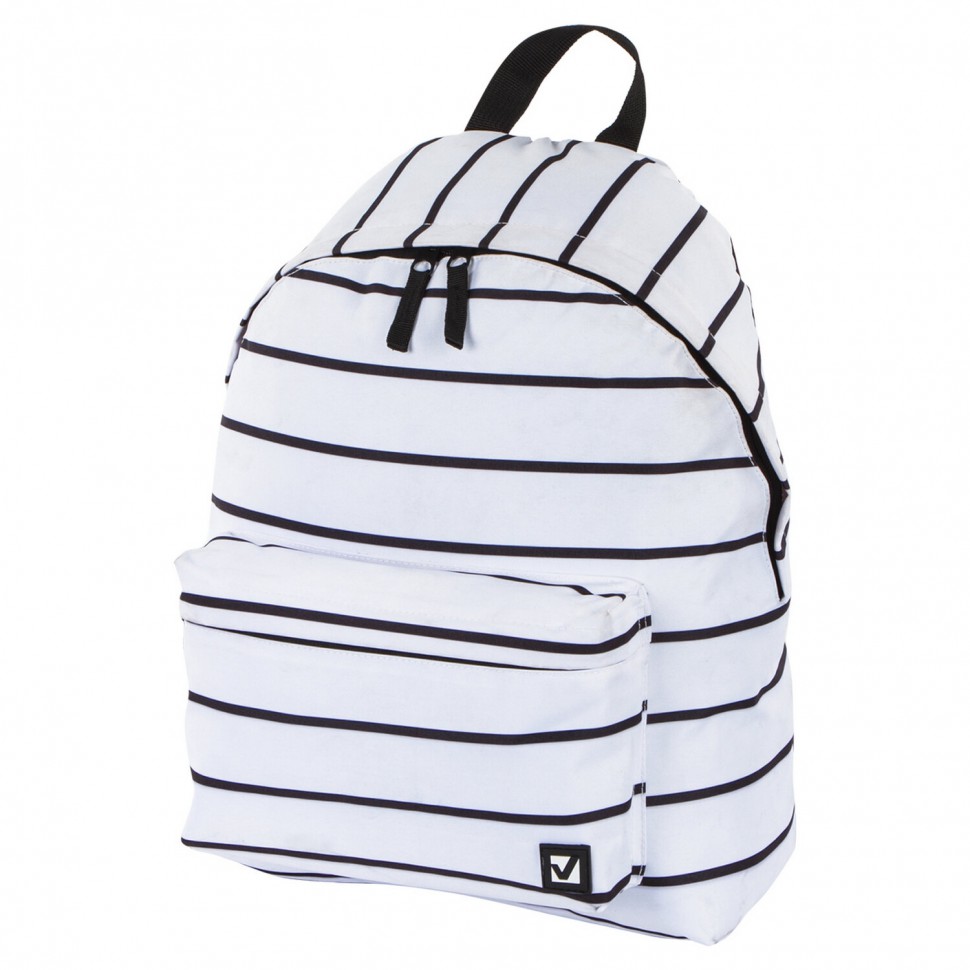 Рюкзак городской Brauberg Белый в полоску 20 л 228846 , 